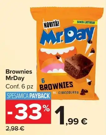 Carrefour Market Brownies MrDay offerta