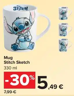 Carrefour Market Mug Stitch Sketch offerta