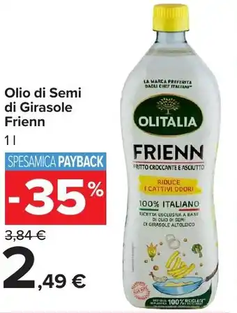 Carrefour Market Olio di Semi di Girasole Frienn offerta