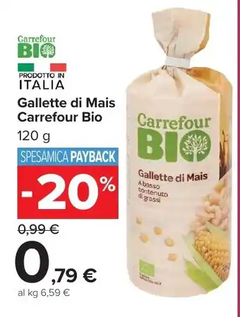 Carrefour Market Gallette di Mais Carrefour Bio offerta