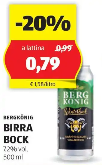 ALDI Bergkönig birra bock offerta