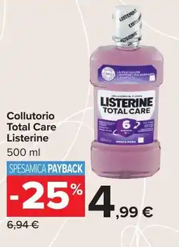 Carrefour Market Collutorio Total Care Listerine offerta