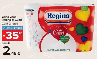 Carrefour Market Carta Casa Regina di Cuori offerta