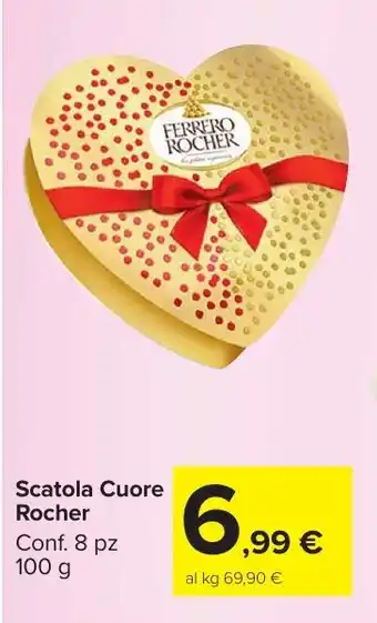 Carrefour Market Scatola Cuore Rocher offerta