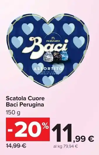 Carrefour Market Scatola Cuore Baci Perugina offerta