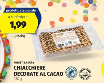 ALDI Finest bakery chiacchiere decorate al cacao offerta