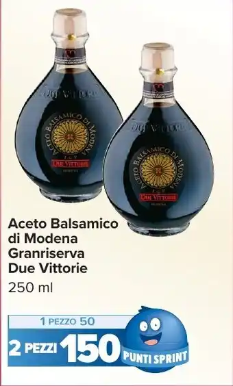 Carrefour Market Aceto Balsamico di Modena Granriserva Due Vittorie offerta