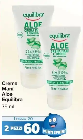 Carrefour Market Crema Mani Aloe Equilibra offerta