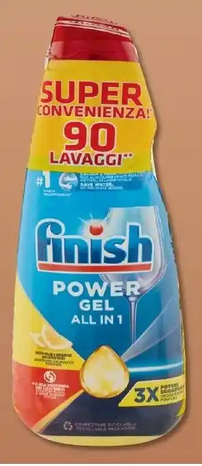 Carrefour Market Gel Lavastoviglie All in 1 Max Power Gel 3x Finish offerta