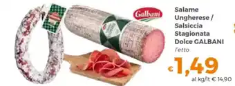 Tocal Salame Ungherese/ Salsiccia Stagionata Dolce GALBANI offerta