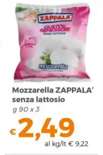 Tocal Mozzarella ZAPPALA' senza lattosio offerta