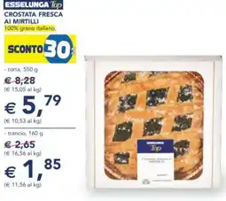 Esselunga Esselunga top crostata fresca ai mirtilli 100% grano italiano, offerta