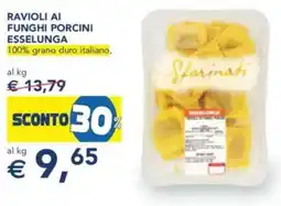 Esselunga Ravioli ai funghi porcini esselunga 100% grano duro italiano, offerta