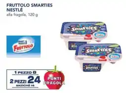 Esselunga Fruttolo smarties nestlé alla fragola, offerta