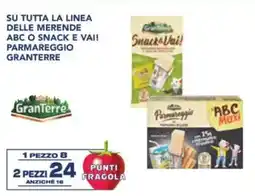 Esselunga Su tutta la linea delle merende abc o snack e vai! parmareggio granterre offerta