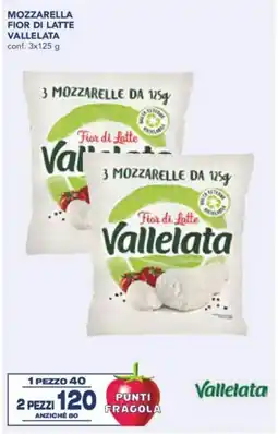 Esselunga Mozzarella fior di latte vallelata conf. offerta