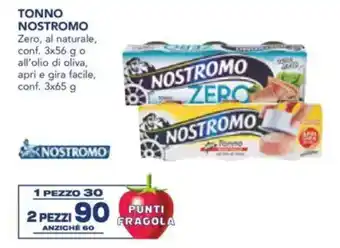 Esselunga Tonno nostromo zero, al naturale, conf.  o all'olio di oliva, apri e gira facile, conf. offerta