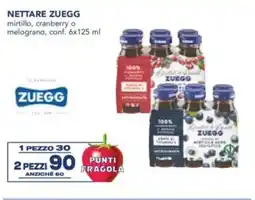 Esselunga Nettare zuegg mirtillo, cranberry o melograno, conf. offerta