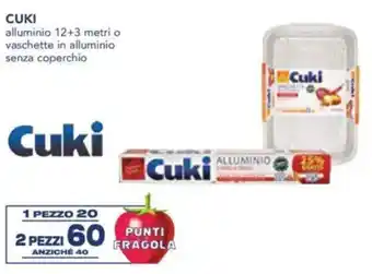 Esselunga Cuki alluminio 12+3 metri o vaschette in alluminio senza coperchio offerta