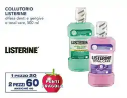 Esselunga Collutorio listerine difesa denti e gengive o total care, offerta