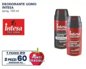 Esselunga Deodorante uomo intesa spray, offerta