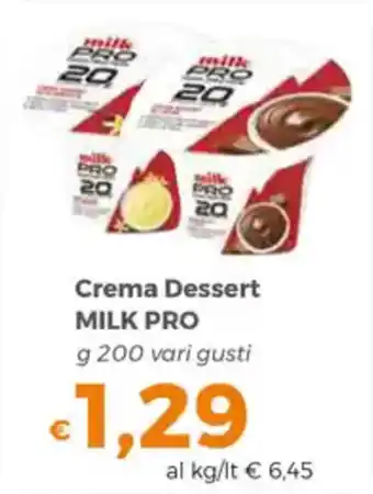 Tocal Crema Dessert MILK PRO offerta