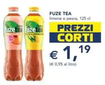 Esselunga Fuze tea limone o pesca, offerta