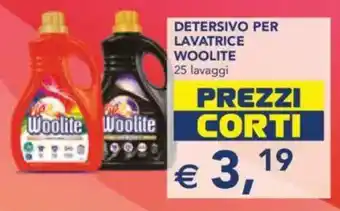 Esselunga Detersivo per lavatrice woolite 25 lavaggi offerta