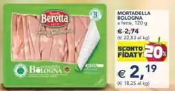 Esselunga Mortadella bologna a fette, offerta