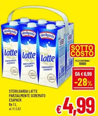 A&O Sterilgarda latte parzialmente scremato esapack offerta