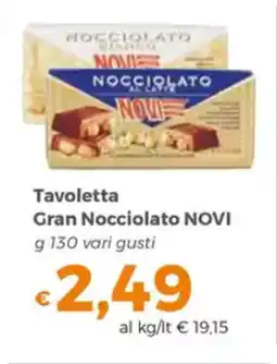 Tocal Tavoletta Gran Nocciolato NOVI offerta