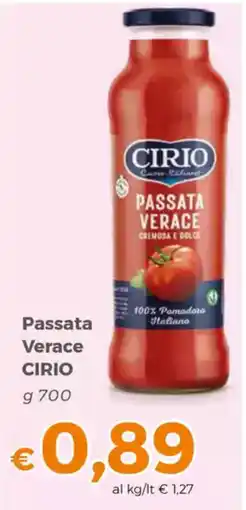 Tocal Passata Verace CIRIO offerta