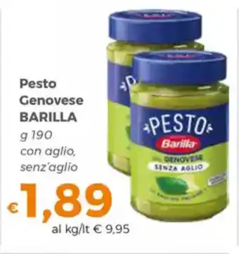 Tocal Pesto Genovese BARILLA offerta