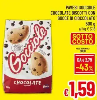 A&O Pavesi gocciole chocolate biscotti con gocce di cioccolato offerta