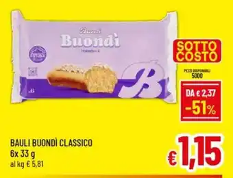 A&O Bauli buondì classico offerta