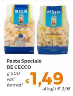 Tocal Pasta Speciale DE CECCO offerta