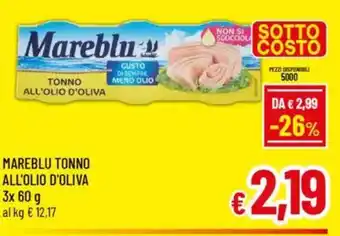 A&O Mareblu tonno all'olio d'oliva offerta