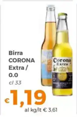 Tocal Birra CORONA Extra/ 0.0 offerta