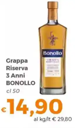 Tocal Grappa Riserva 3 Anni BONOLLO offerta