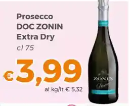 Tocal Prosecco DOC ZONIN Extra Dry offerta