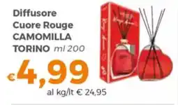 Tocal Diffusore Cuore Rouge CAMOMILLA TORINO offerta