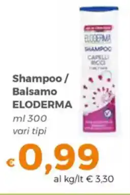 Tocal Shampoo/ Balsamo ELODERMA offerta