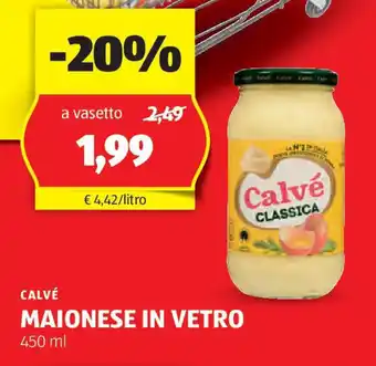 ALDI Calvé maionese in vetro offerta