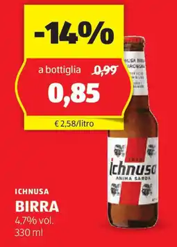 ALDI Ichnusa birra offerta