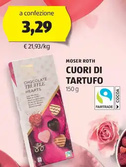 ALDI Moser roth cuori di tartufo offerta