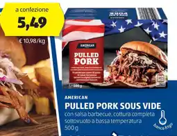 ALDI American pulled pork sous vide offerta