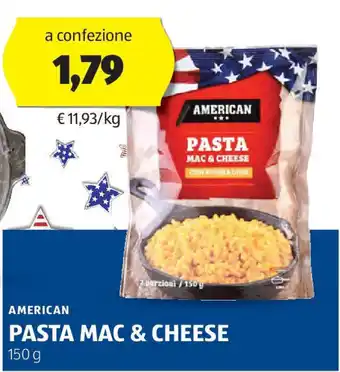 ALDI American pasta mac & cheese offerta