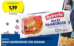 ALDI Roberto maxi hamburger con sesamo offerta