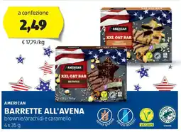 ALDI American barrette all'avena offerta