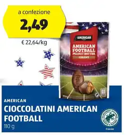 ALDI American cioccolatini american football offerta